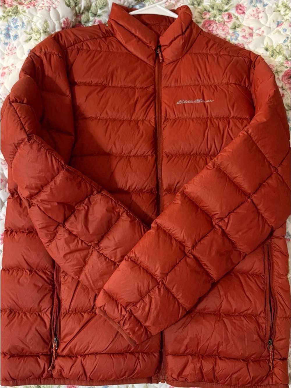 Eddie Bauer Men’s Red Packable Down Jacket size S